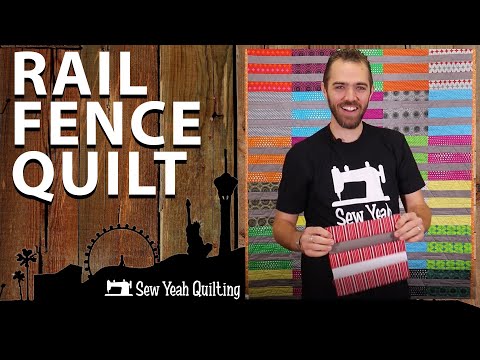 How To Sew A Rail Fence Quilt | Beginner Tutorial