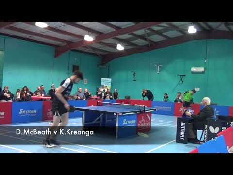 ETTU Cup 2017 - David McBeath v Kalinikos Kreanga