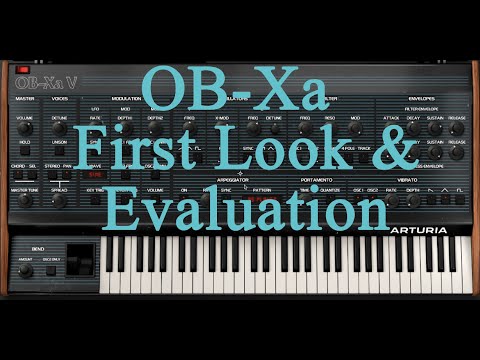 Arturia OB-Xa VST - First Look & Eval