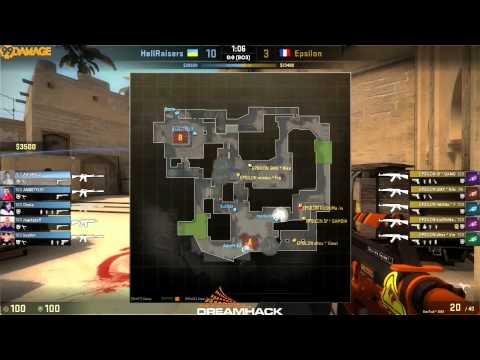 HellRaisers vs. Epsilon | Halbfinale, DreamHack 2014 - Valencia | de_mirage Map 1