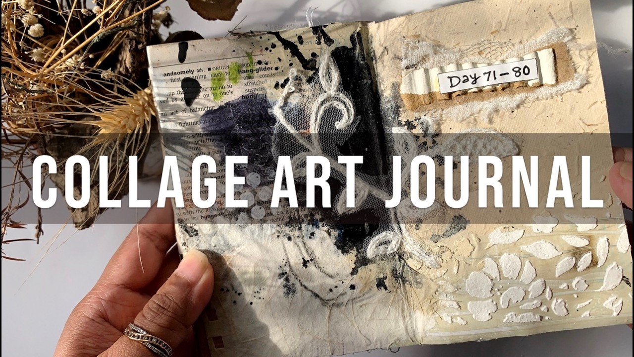 Art Journaling with Collage Papers | 5 Easy Mixed Media Pages