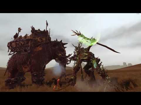 Ancient Treeman VS Marauder on Mammoth - Total War: Warhammer