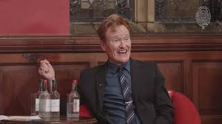 American TV Host and Comedian Conan O'Brien Interview at the Oxford Union