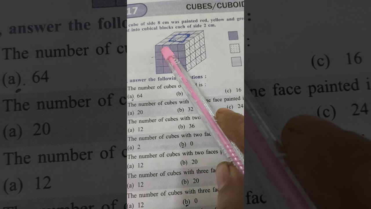 Watch video Know your aptitude|( Goyal brothers prakashan)| Cube solution|Pg. no. 53| Now Know your aptitude|( Goyal brothers prakashan)| Cube solution|Pg. no. 53|