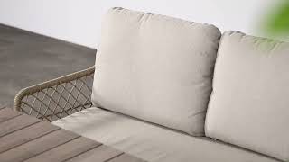Garden Impressions Allasio Sofa Loungeset 4-delig – rope – Dessert Sand | Boender Outdoor