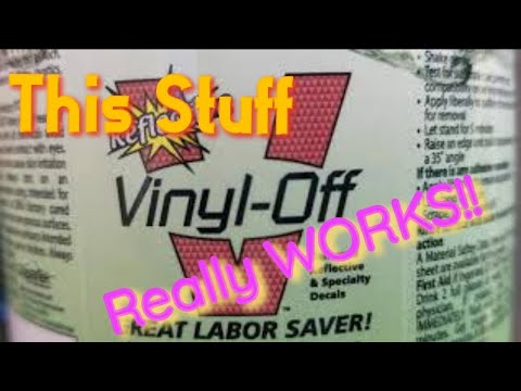 How to remove vinyl decals stripes from car boat | Vinyl-Off decal remover