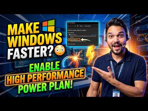 Enable High Performance Mode in Windows 🔥 | Boost Your PC/Laptop to Full Performance
