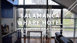 Salamanca Wharf Hotel, Tasmania loft apartment walk-through