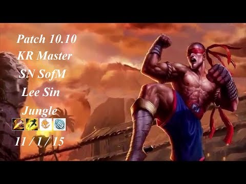 SN SofM - Lee Sin Jungle vs Nidalee - KR Master 220 LP - Patch 10.10