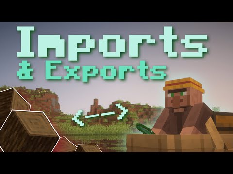 Imports and Exports explained through Minecraft.