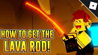 How to get the LAVA ROD & BADGE in FISHING SIMULATOR | Roblox