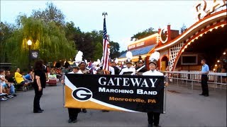preview picture of video 'Kennywood's 64th Annual  Fall Fantasy Parades  Gateway High School  Marching Band 8/22/13'