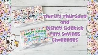 Thirsty Thursday Savings & Disney Sidekick Tiny Savings Challenges | Making Saving Money Fun!