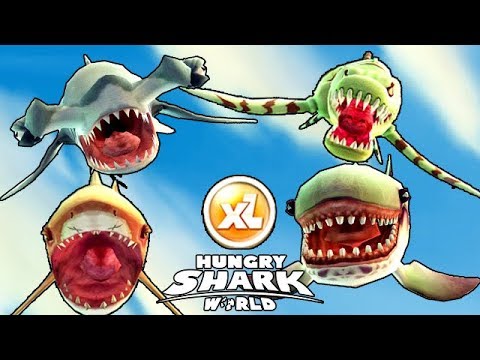 Hungry Shark World - All XL Sharks Unlocked