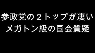 参政党の２トップが凄い　メガトン級の国会質疑