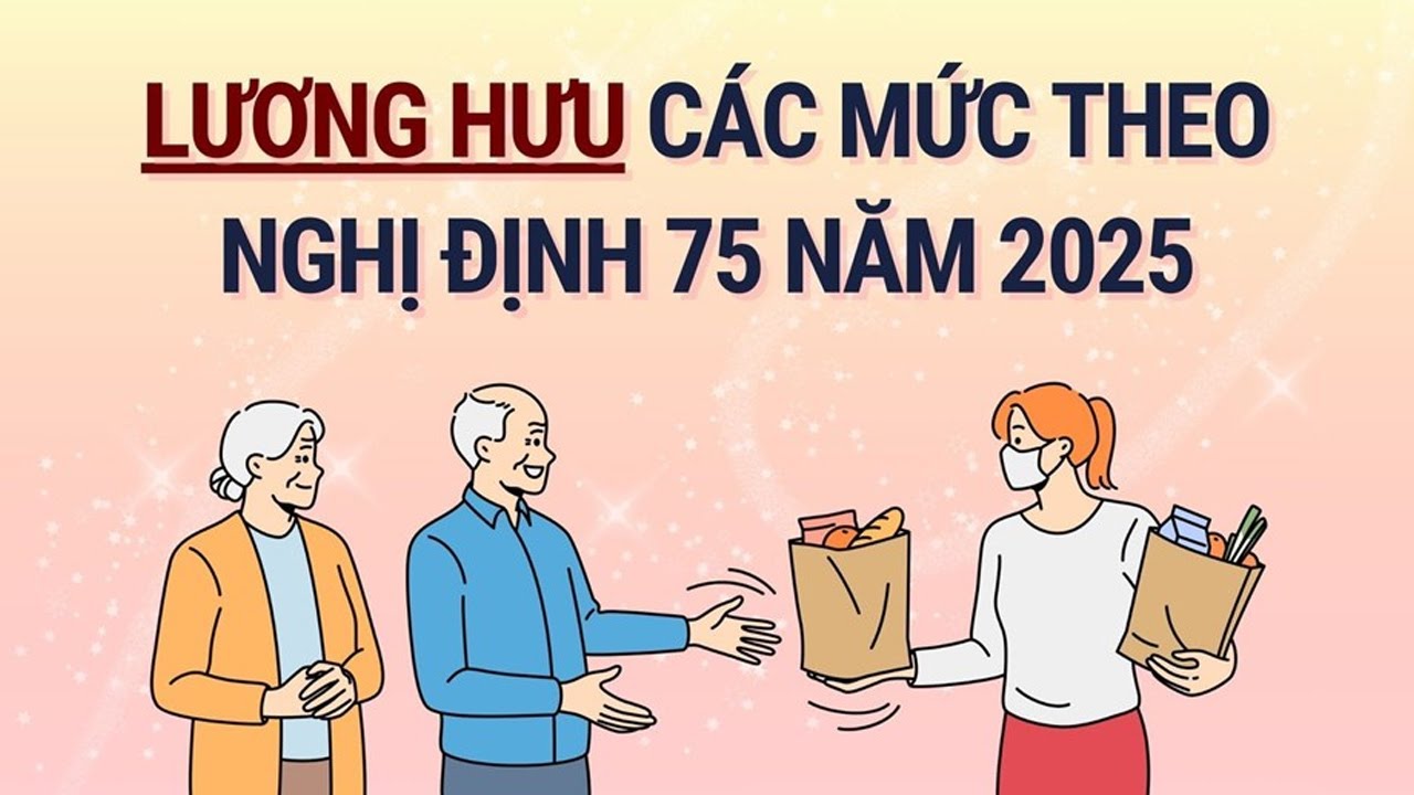 Thống nhất các mức lương hưu năm 2025 theo Nghị định 75
