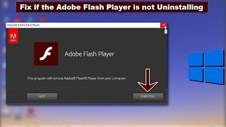 Three Simple Methods to Uninstall Adobe Flash Player from Windows 10