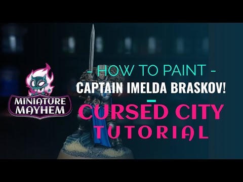 How To Paint Imelda Braskov! Warhammer Quest- Cursed City Classic Templar Sigmarite Tutorial!
