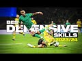 Crazy Football Defensive Skills & Tackles 2023/24 | HD