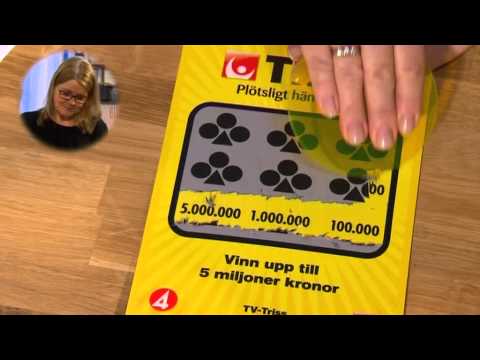 Triss: Lenas dröm är att köpa ett växthus för vinsten - Nyhetsmorgon (TV4)