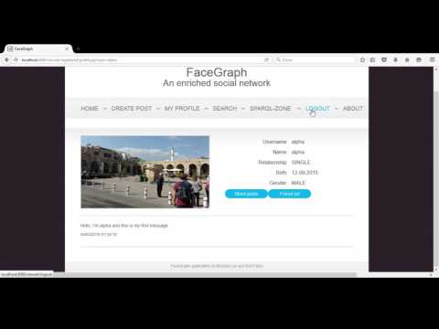FaceGraph screencast presentation