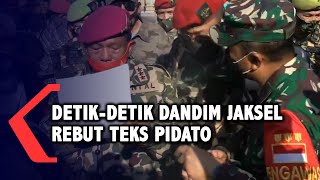 Download lagu Detik-detik Dandim Jaksel Kolonel Inf Ucu Rebut Teks Pidato di TMP Kalibata mp3