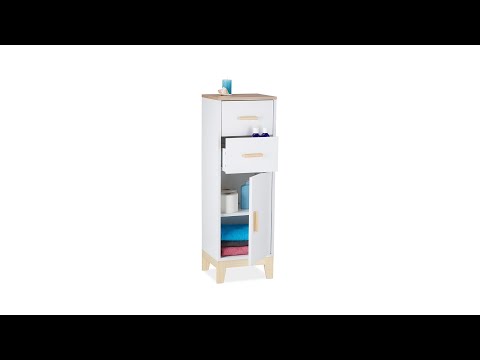 110602 Braun - Weiß - Holzwerkstoff - 36 x 13 x 94 cm