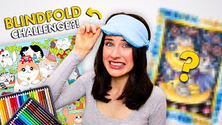 I Tried a BLINDFOLDED COLORING CHALLENGE?!