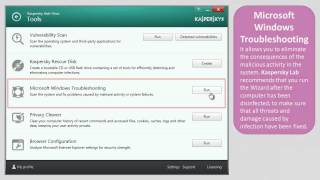 How to use Tools in Kaspersky Anti-Virus 2014