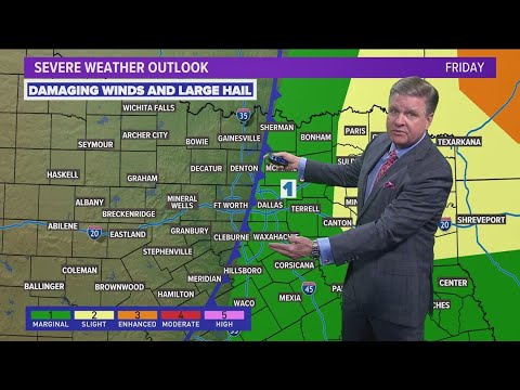 DFW Weather: After spotty showers Thursday, what's the severe weather outlook for Friday?