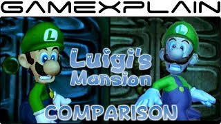 Luigi's Mansion Head-to-Head Comparison (3DS vs GameCube Graphics)