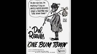 Del Reeves "One Bum Town" promo mono vinyl 45