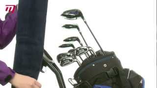 Masters Tri-Fold Velour Golf Towel Black