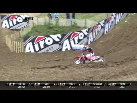 Tim Gajser passes Romain Febvre MXGP of France MXGP Race 1 - motocross