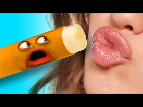 惱人的橙子--脣膏挑戰賽 (Annoying Orange - The Chapstick Challenge!)