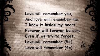 Selena Gomez - Love will remember (lyrics)