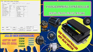 PROGRAMMING CONTROLLER-ALL IN ONE CONTROLLER 48V TO 96V / 20A TO 100A   (EM50, EM100, EM150, EM200)