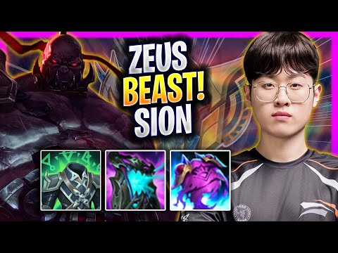 ZEUS IS A BEAST WITH SION! - HLE Zeus Plays Sion TOP vs Gwen! | Season 2025