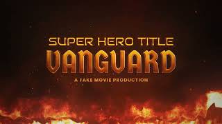 Superhero Title Design : After Effects template
