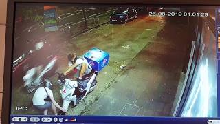 Gone in 20 seconds! CCTV footage shows yobs disabling scooter steering lock