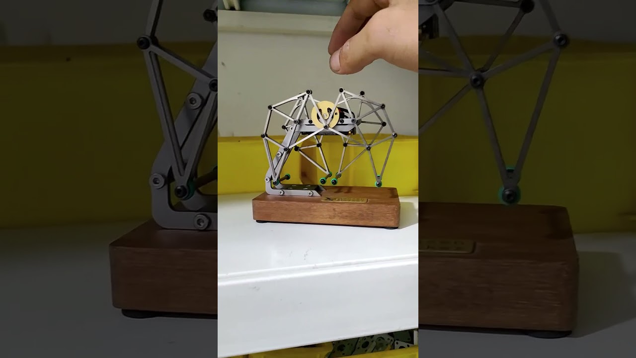 Strandbeest Metal Mechanical Gear-Driven Walking Model - EngineDIY
