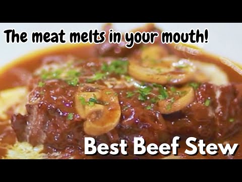 Beef stew designed by the chef that can be eaten without using teeth
