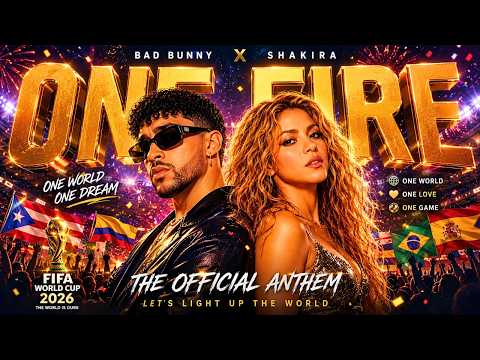 BAD BUNNY X SHAKIRA – ONE FIRE🔥FIFA World Cup 2026 Anthem Style | OFFICIAL Fan Song 4K