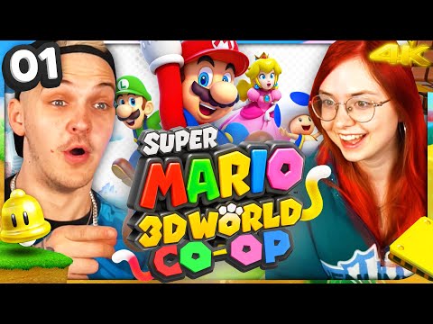 Let’s Play Super Mario 3D World Co-Op #1 😺 Zwei Katzenliebhaber, ein großartiges Spiel!