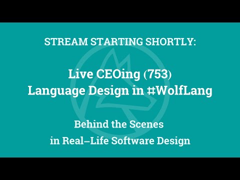 Live CEOing Ep 753: Language Design Review of Question Framework for 14.0