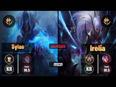 Tempt SYLAS (Mid) [Conqueror] VS IRELIA - Challenger KR Patch 10.5