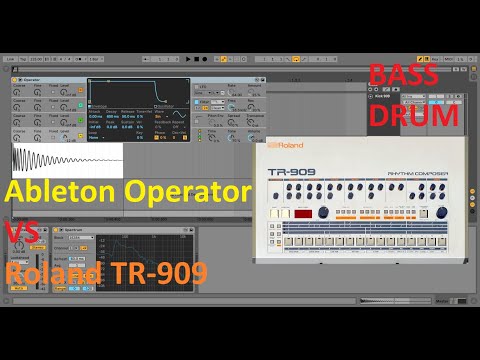 How To Make A 909 Kick Drum With Operator | Ableton Live