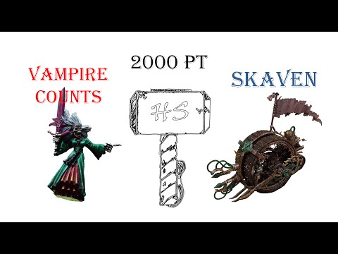 R05 - 2000pt Vampire Count vs Skaven, Warhammer Fantasy Battle  Report