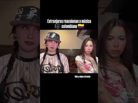 Extranjeras reaccionan a música 🎵🎼 Colombiana 🇨🇴 #bogota #músicacolombiana #humor #musica #viral