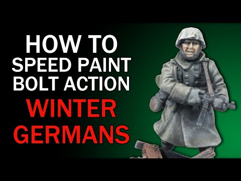 Speed Painting Bolt Action Winter Germans